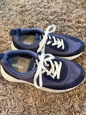 All birds Women's Courier Hazy Indigo/True Navy (Natural White Sole) Women’s 8